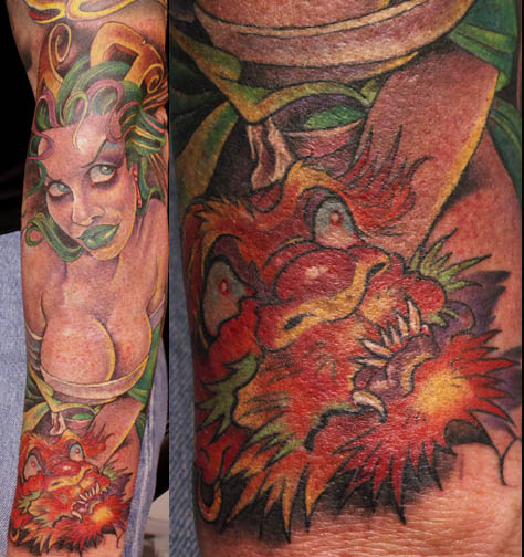 Tattoos - Severed Head tattoos - Severed Oni head